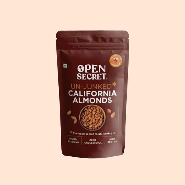 Open Secret Premium California Almonds (Badam) - High Protein, Fasting Vrat Special, Healthy Snacking