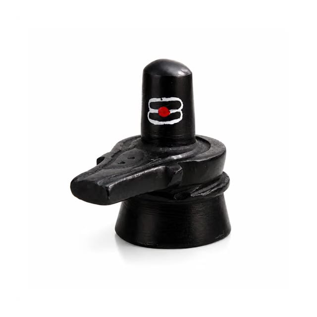 Mini Resin Shivling 5 cm Height for Home Temple, Car Dashboard & Office