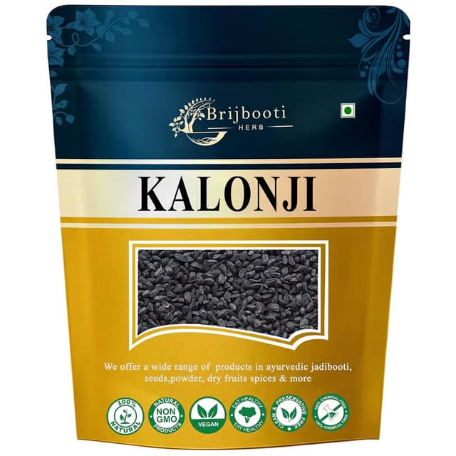 Brijbooti Kalonji Seeds 250 Grams - Black Cumin Seeds For Hair Gowth - Nigella Seeds - Karun Jeeragam - Karuppu Jirige