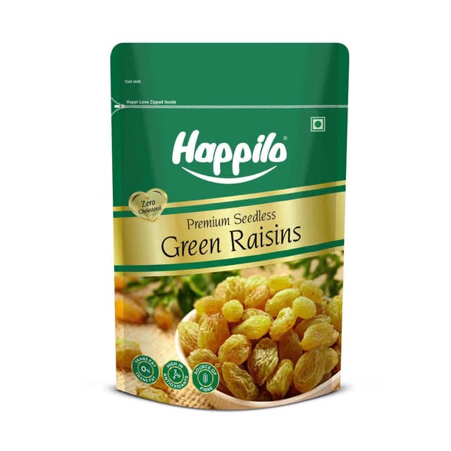 Happilo Premium Seedless Green Raisin