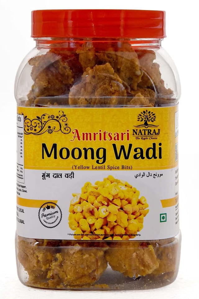 Natraj The Right Choice Amritsari PUNJABI Moong Dal Wadi/Badi/Mung Mangodi|Mangori|Punjabi Wadiyan |Sun Dried Lentil