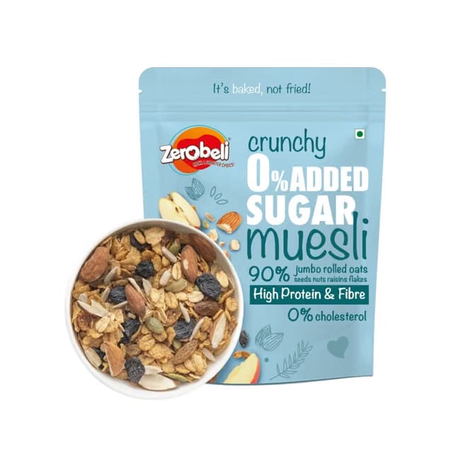 Zerobeli Crunchy 0% Added Sugar Muesli