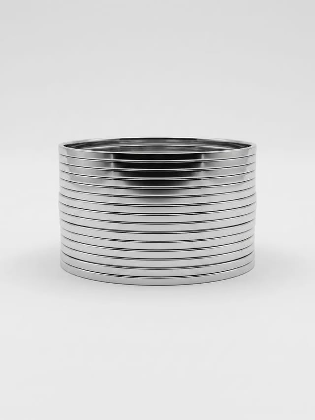Silver Bangle Set