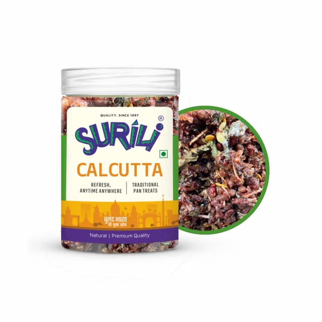 Surili Calcutta Meetha Pan with Rose Mukhwas Mouth Freshener Tin Jar