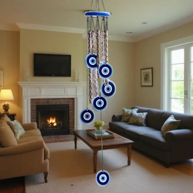 Evil Eye Wind Chime 27 Inch