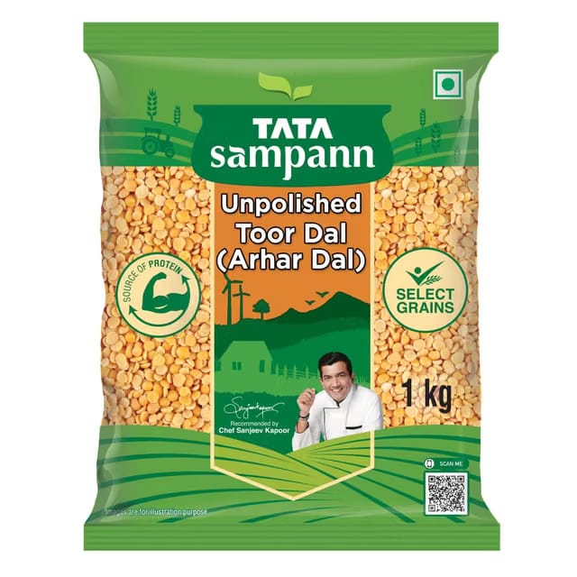 Tata Sampann Unpolished Toor Dal/Arhar Dal