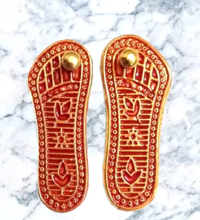 Charan Paduka for Puja Radha Krishna Charan Paduka International Gift Charan Paduka Laxmi ji Ke Charan Paduka Charan