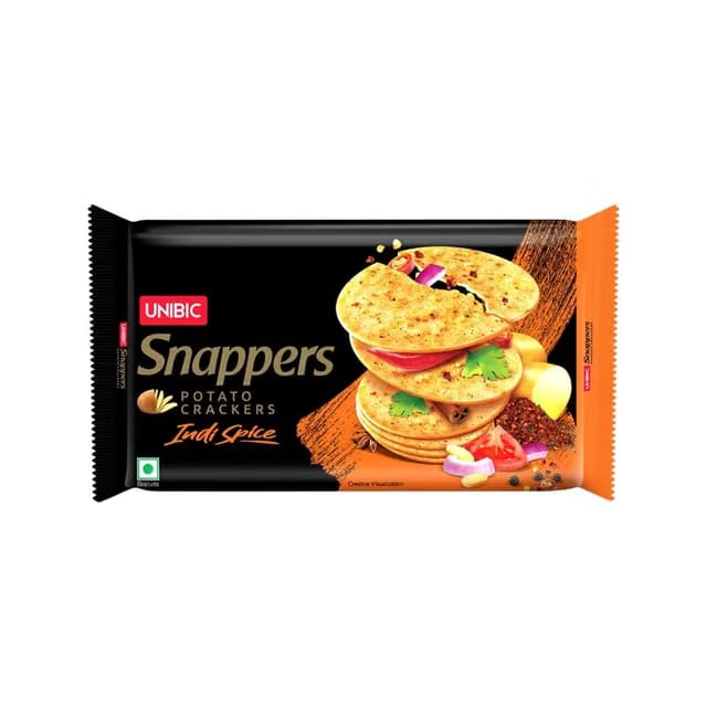 Unibic Snappers Potato Crackers (Indi Spice)