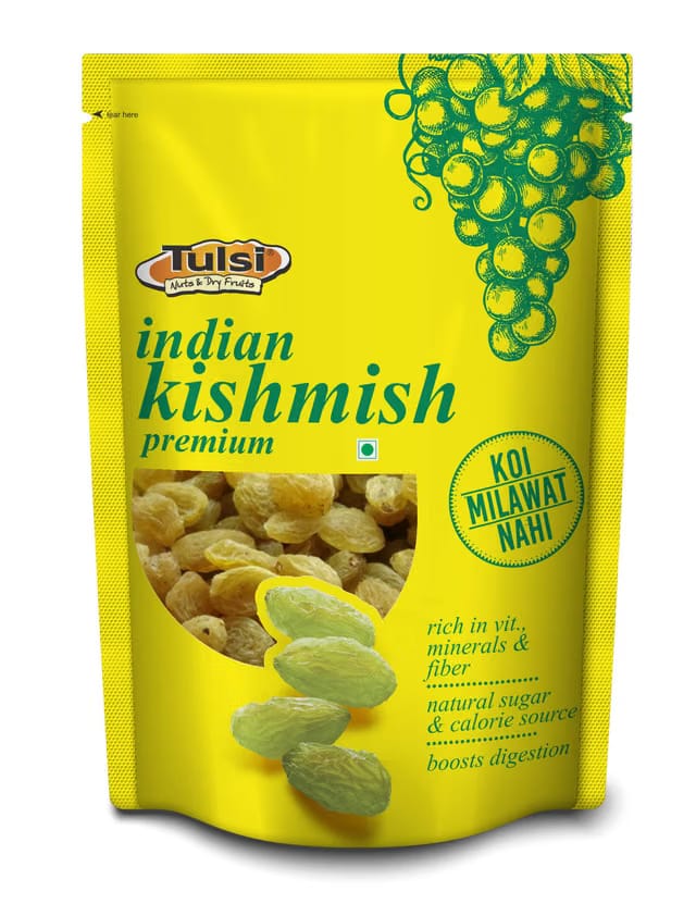 Tulsi Indian Green Kishmish Premium