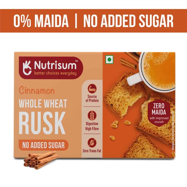 Nutrisum No added Sugar Cinnamon Rusk
