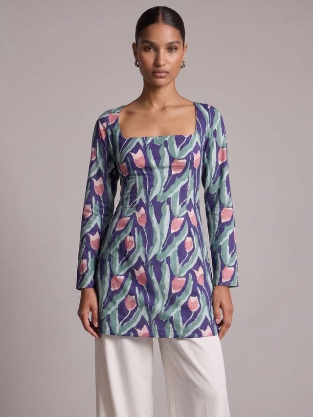 Esha Sleeved Corset Kurti