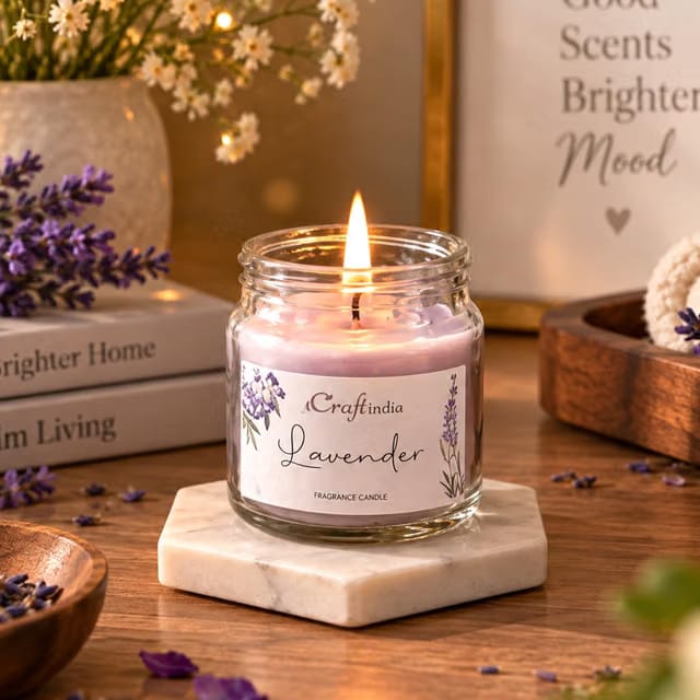 French Lavender Scented Candle for Home Decor