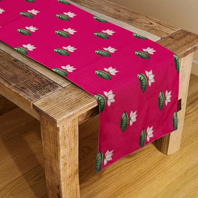 HOMADORN Premium Digital Printed Table Runner – Double Layered Durable Fabric, Elegant Dining & Coffee Table Decoration