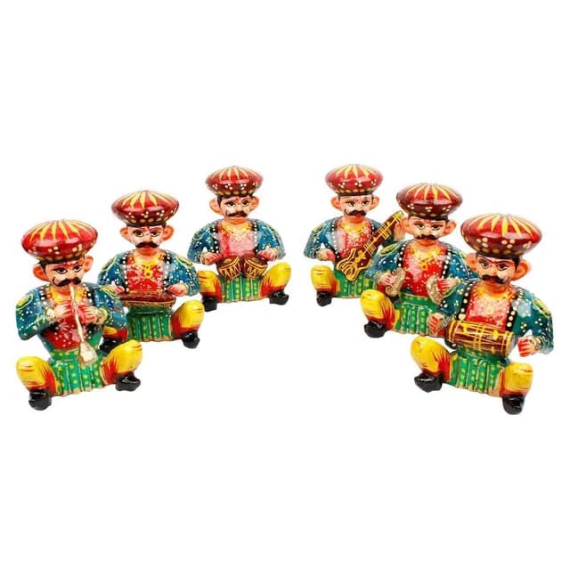 Rajasthani Musician Bawla Set of 6- Height 2 Inch