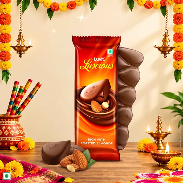 Luvit Luscious Roasted Almond Chocolate Bar