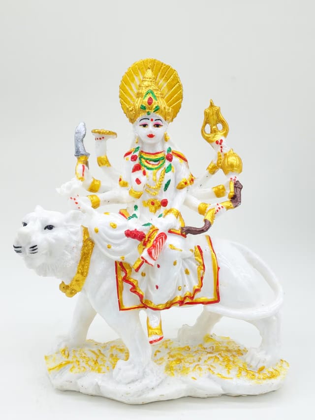 PG&G Durga MATA Murti on Lion