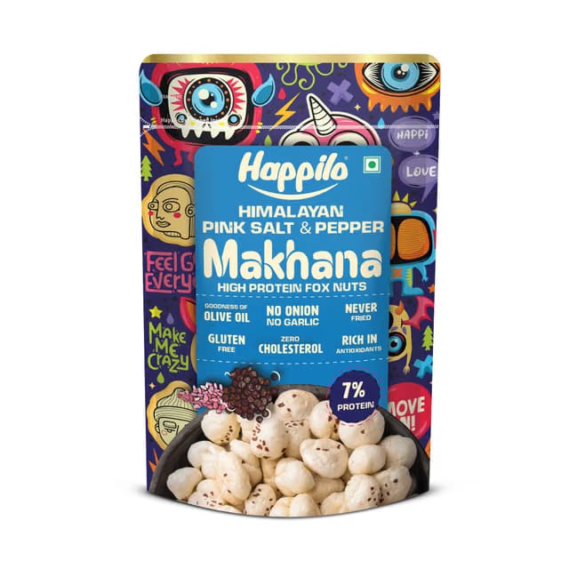 Happilo Premium Makhana Himalayan Salt & Pepper