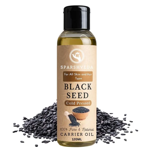 Pure Black Seed Oil 100% Cold Pressed Nigella Sativa Kalonji Oil for Hair Growth Skin Care Acne Scar Black Seed Topical