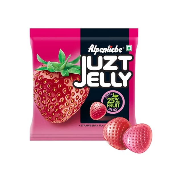 Alpenliebe Juzt Jelly - Strawberry Flavour Jelly Candy