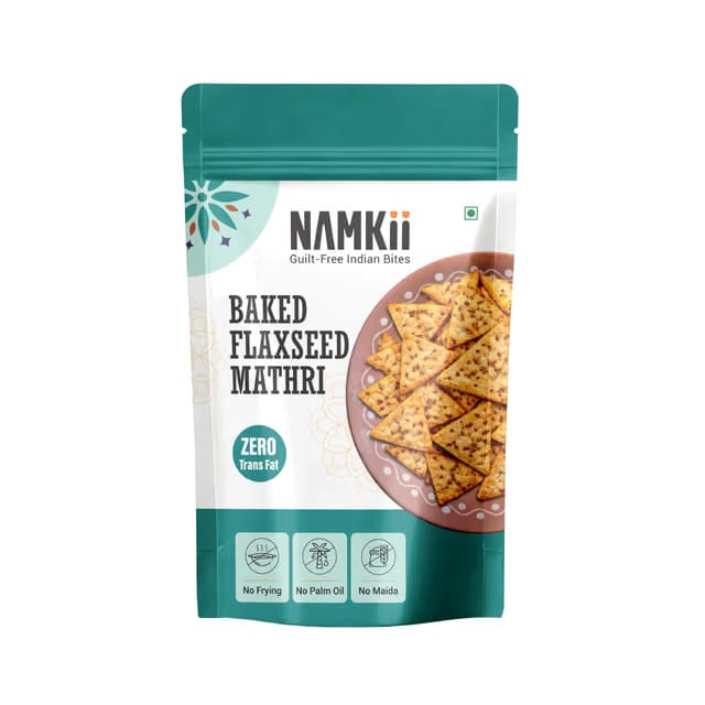 NAMKII Baked Flaxseed Mathri
