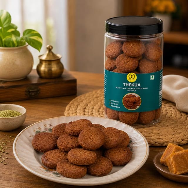 Desi Ghee Jaggery Thekua By Khowal's kitchen