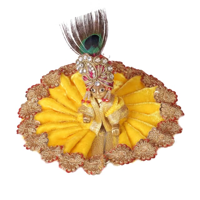 DLC Laddu Gopal Ji Dress Designer Velvet Janamashtami Dress for Thakur ji Kanha Ji Dev Vastra
