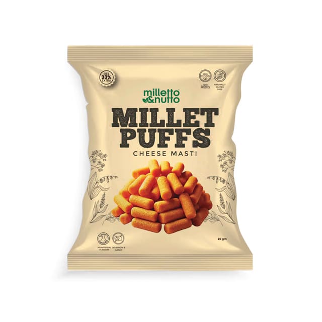 Milletto & Nutto Chesse Masti Millet Puff
