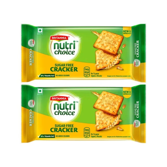 Britannia NutriChoice Sugar Free Healthy & Digestive Crackers Cracker