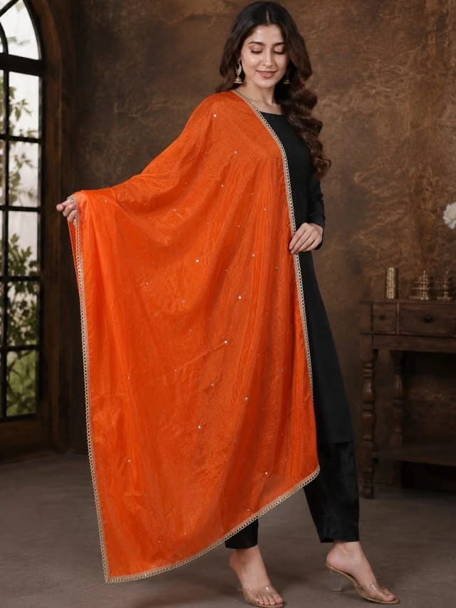 Karthav Fashion Dupatta with Sequinned