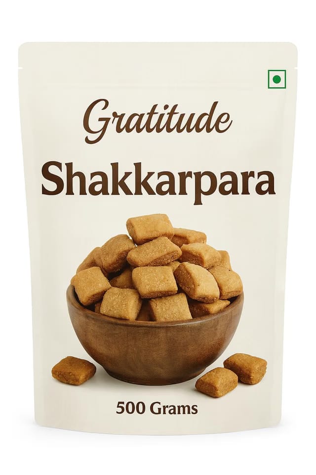 Gratitude Premium Wheat Shakkarpara Shankarpali Shakkarpare Traditional Sweet Snack No Maida