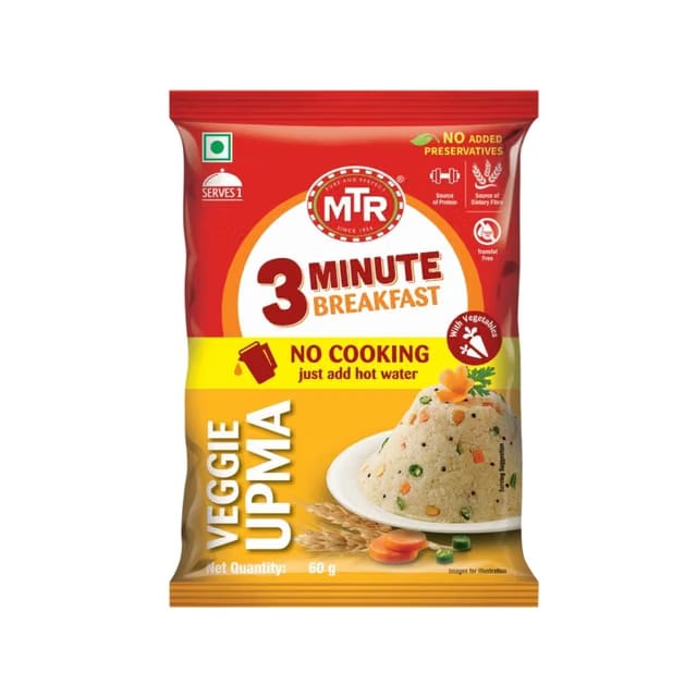 MTR 3 Minute Veggie Upma Breakfast Mix