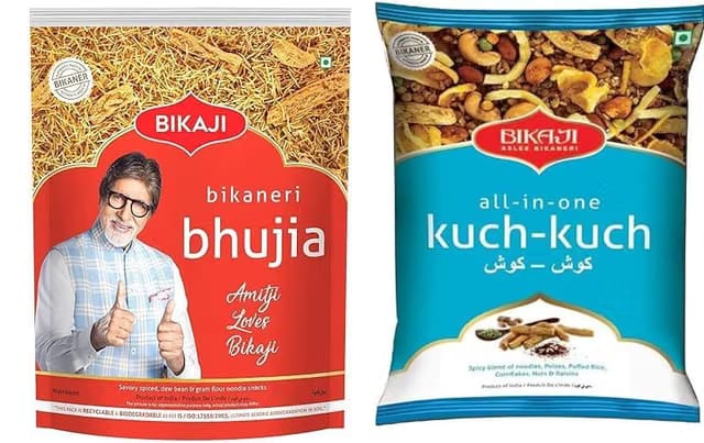 Bikaji Aslee Bikaneri Bhujia 400 Gm+ All-in-One Mixture Namkeen