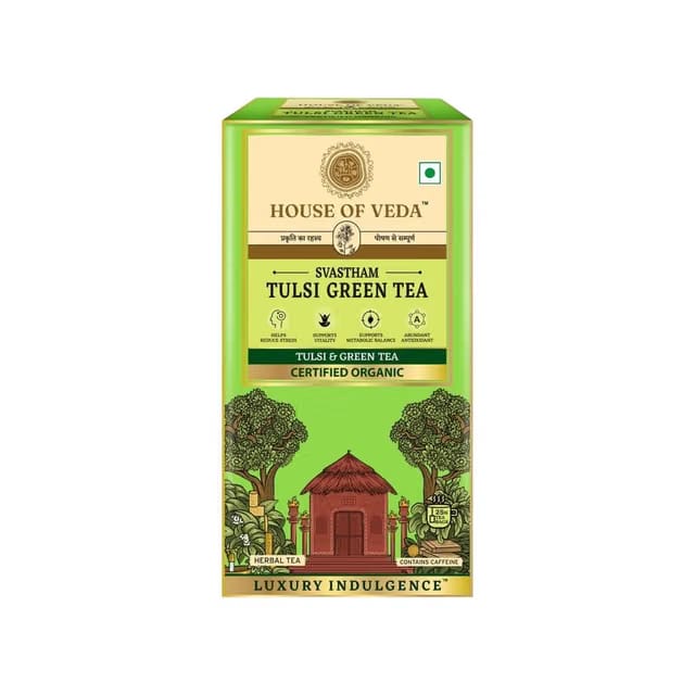 House of Veda Svastham Tulsi Green Tea Bags