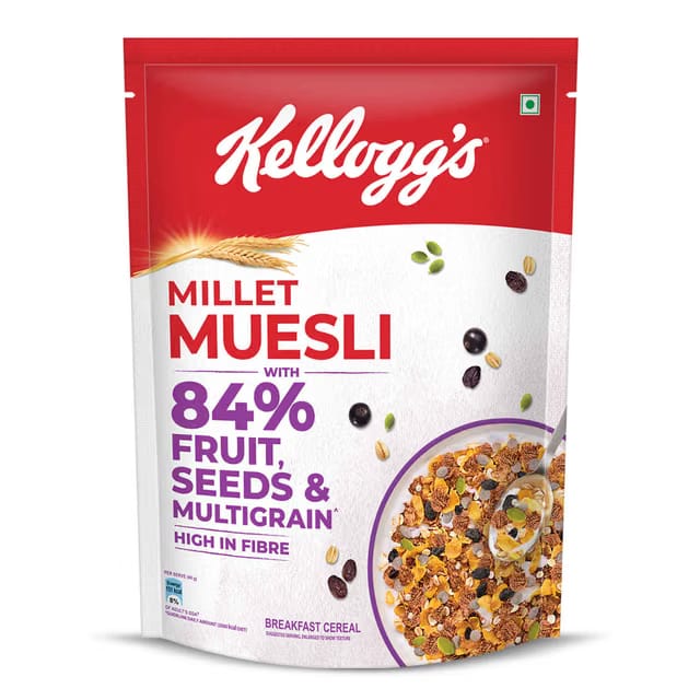 Kellogg's Millet Muesli with 84% Fruit, Seed & Multigrain