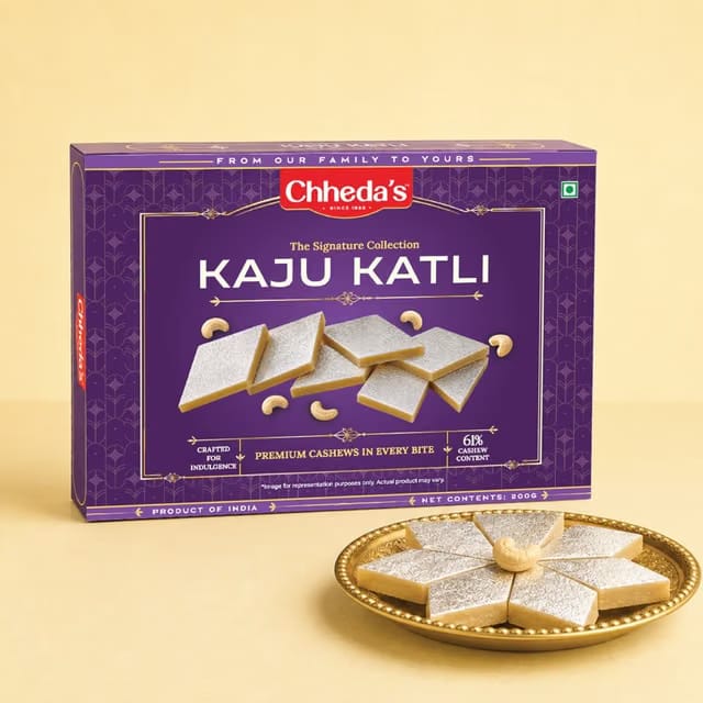 Premium Kaju Katli with 61% Cashews by Chheda's