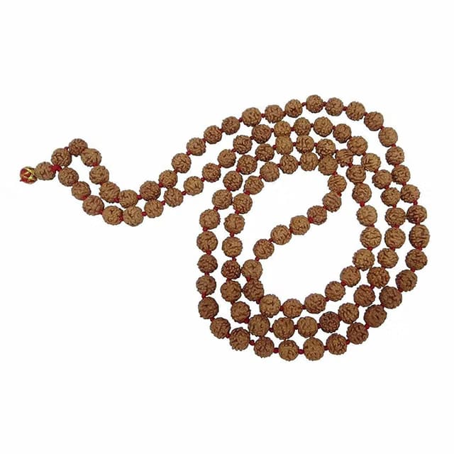 Arihant Gems & Jewels® 5 Mukhi Rudraksha Mala 108+1 Beads