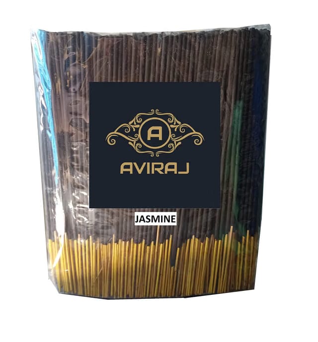 Aviraj Jasmine Incense Sticks Agarbatti for Pooja I Fragrance - Jasmine I 500gm Bulk Pack 450 gm net Quantity