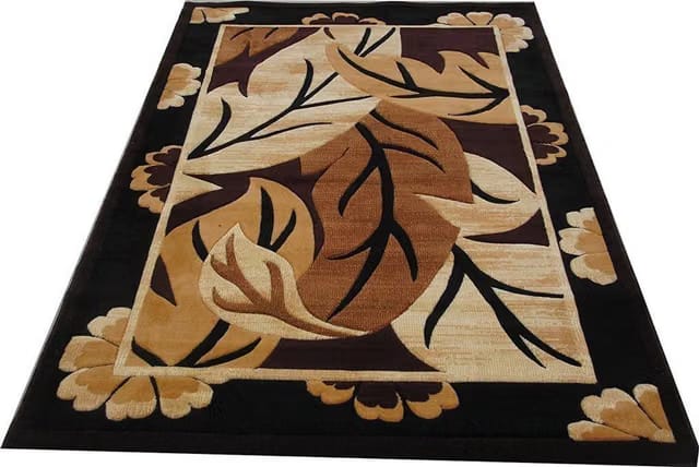 BHADOHICARPETS 5 ft X 7 ft Wool Carpet