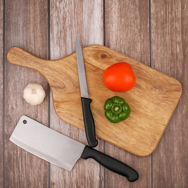 Wooden Chopping Board/Cutting/Serving Platter for Kitchen Vegetables, Fruits & Cheese