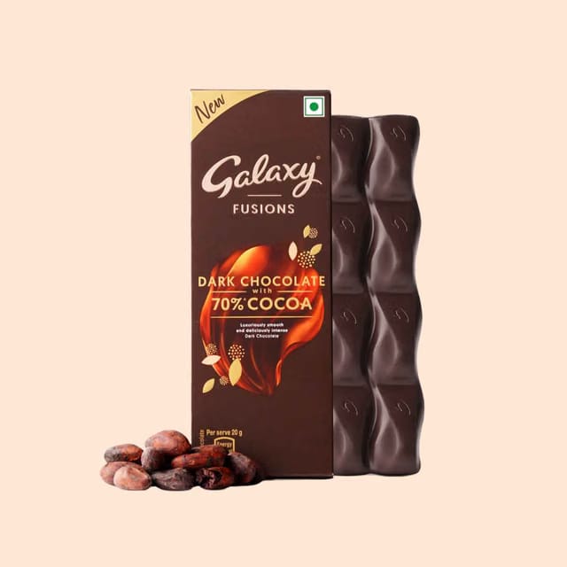 Galaxy Fusions Dark Chocolate Bar With 70% Cocoa
