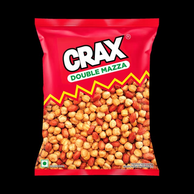 Crax Double Mazza Roasted Chana Peanuts Namkeen Snacks