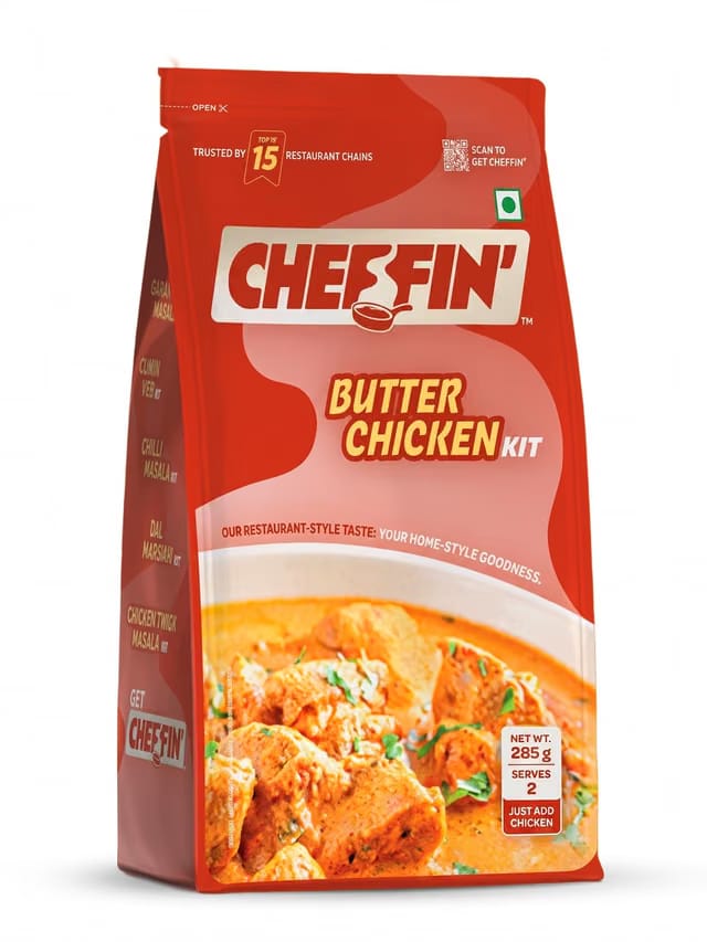 Cheffin Butter Chicken Masala Kit, 285g |Complete Curry in 3 Easy Step