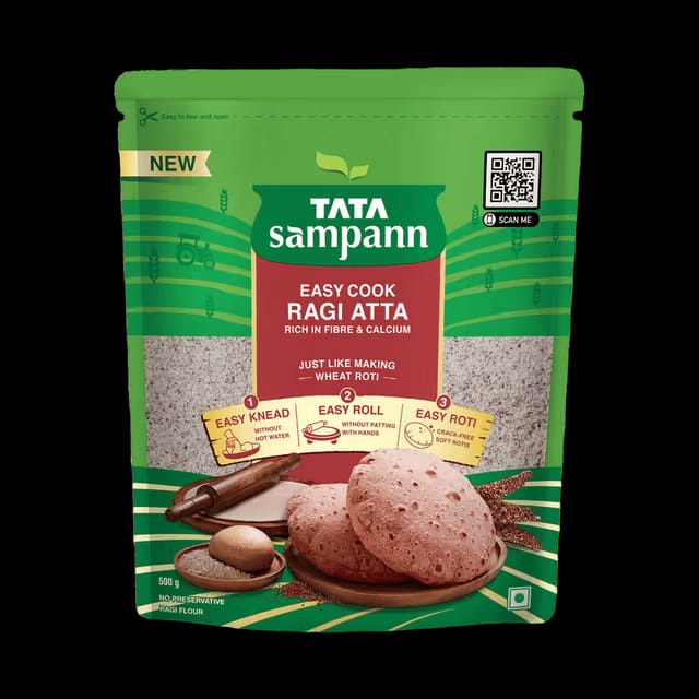 Tata Sampann Easy Cook Ragi Atta Rich In Fibre & Calcium