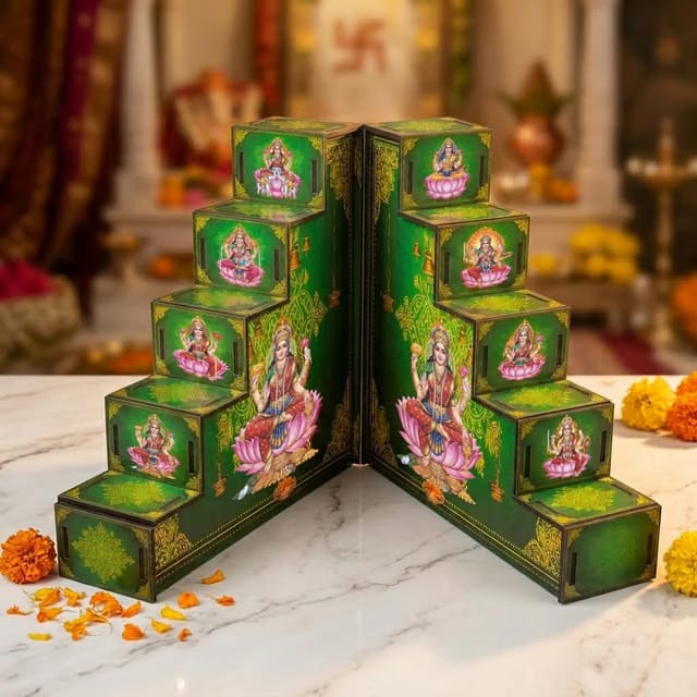 5 Steps MDF Diya Stand pair