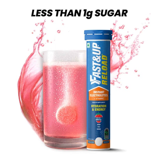 Fast&Up Reload Low Sugar Instant Hydration With 5 Essential Electrolytes