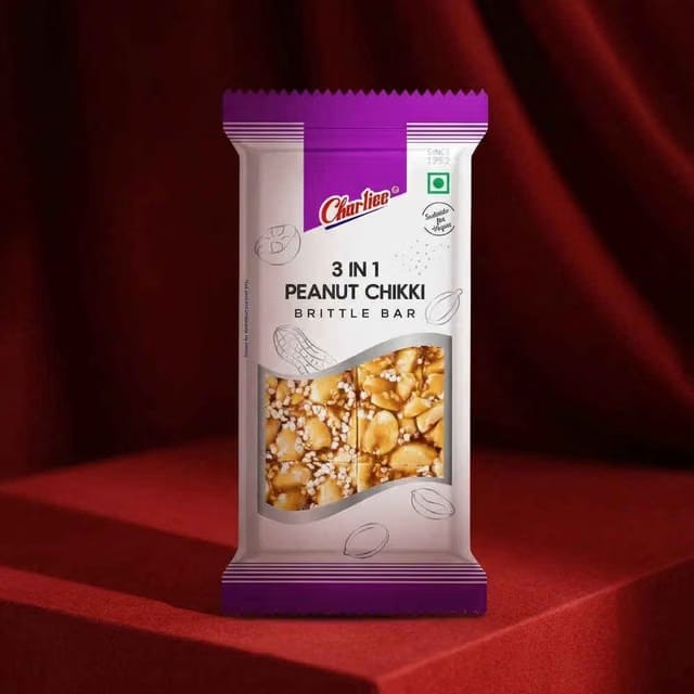 Charliee 3 In 1 Peanut Chikki