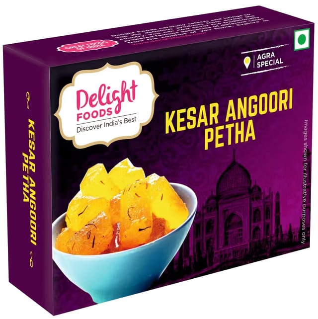 Delight Foods Agra Ka Kesar Angoori Petha