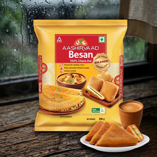 Aashirvaad Besan, Made from Authentic Bikaneri Chana Dal