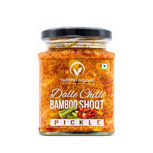 Vartoh Organic Dalle Khursani Bamboo Shoot Pickle 250g - Authentic Spicy Himalayan Achar from Sikkim