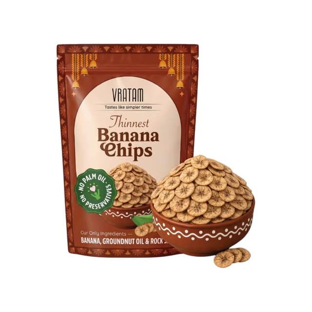 Vratam Rock Salt Banana Chips